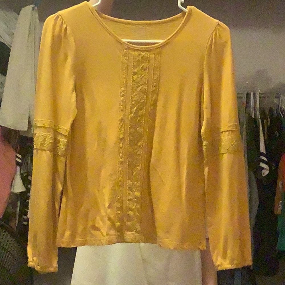 Arizona Girls top size M 10 12 yellow
